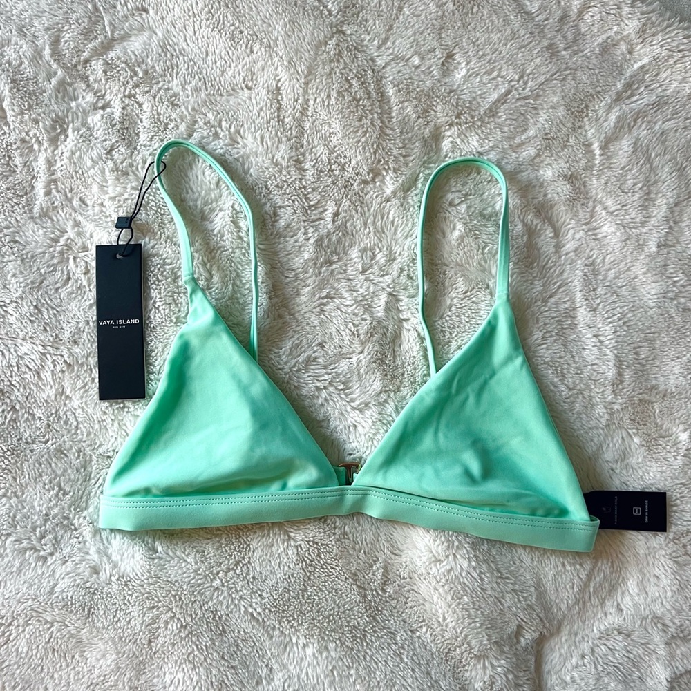Brand New Vaya Island Vues Mint Green Swim Bikini Top | Size S | No flaws, NWT